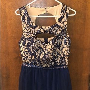 Navy Blue homecoming dress